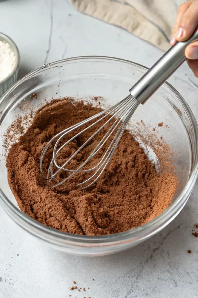 Combine the dry stuff